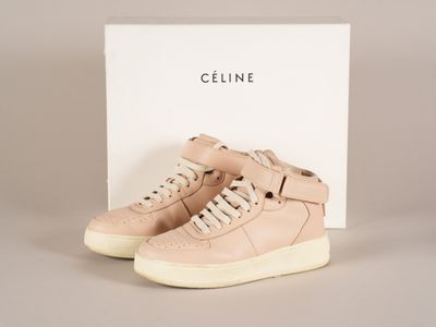 Baskets montantes Celinee couleur nude