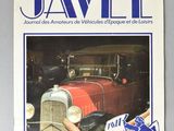 the front cover of a book with a picture of an old car in the background