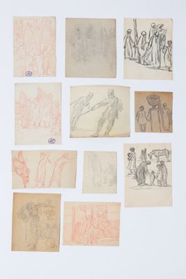 une image représentant un ensemble de dessins sur une surface blanche