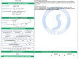a close up of a document with a barcode on it