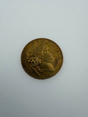FRANCE. 1 pièce en or 20 francs Cérès 1850 A.