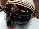 a helmet that is on a table in a store