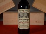 a bottle of wine that is sitting on a table