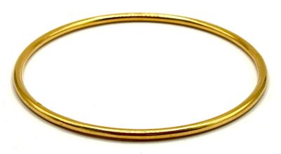 Bracelet jonc rigide or jaune 18k/ 750ml - poinçon à moitié …