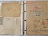 an old book with a lot of writing on it