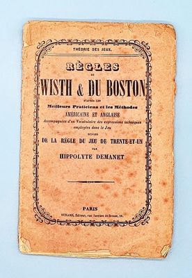 JEUX XIX° / « Règles du Wisth & du Boston », « d’après les m…
