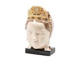 une statue représentant une femme coiffée d'une couronne