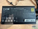 a close up of a computer power supply on a table