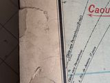 a box with a map on it sitting on the floor