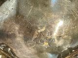 a close up of a metal object on a table