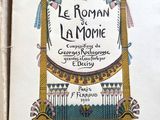 un vieux livre avec l'image d'une femme