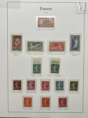 an image of a framed picture of a collection of postage stamps