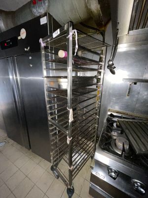 an image of a commercial kitchen with stainless steel appliances