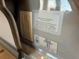 a sticker on the back of a car door