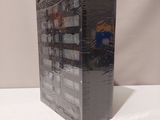 a black box that has a picture of a building on it