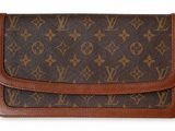 louis vuittou wallet in brown and brown