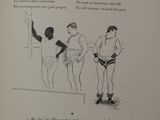 a book with a drawing of a man and a woman