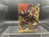 un gros plan sur une boîte du jeu de cartes à collectionner Pokémon