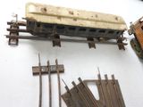 a lot of different types of toy trains on the table
