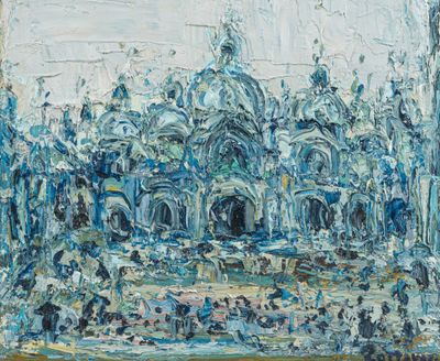 André COTTAVOZ (1922-2012) Venise, la place Saint-Marc - Photo 1