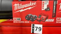 MILWAUKEE. Kit M18 HNRG-802 avec 2 batteries M18 8 Ah et 1 c…