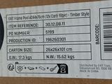 the back of a box with a price label on it