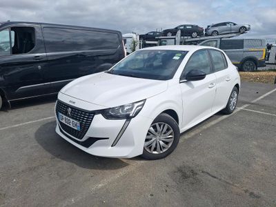 a white car that is parked in a parking lot