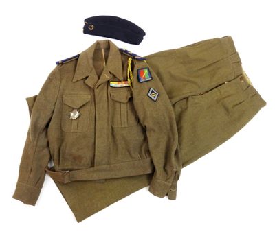 an image of a military uniform is shown on a white background