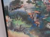 a picture of a painting on the wall of a house