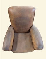 Paire de fauteuils Club en cuir couleur caramel ou havane. (photo 3)
