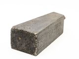 concrete block isolated on white background with clipping for text
