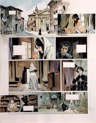 une image tirée d'une bande dessinée représentant un homme et une femme