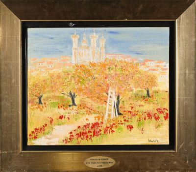 JALINEPOL (N. 1946) La basilique de Fourvière et les vergers…