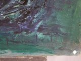 a painting of a bird that is sitting on a table