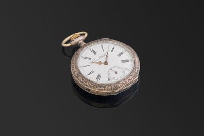Montre à ancre en argent signée ‘Tavannes Watch C°’, boîtier…