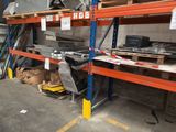 a lot of metal items on the shelves in the warehouse