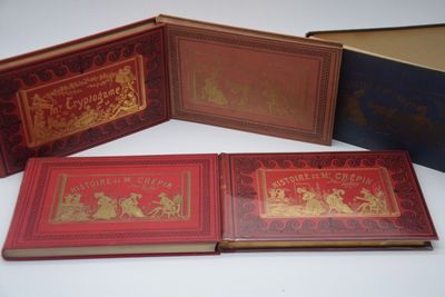 Topffer, réunion de 4 cartonnages. - Photo 1