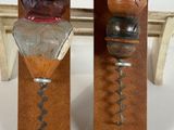 two cork openers that are on display on a table