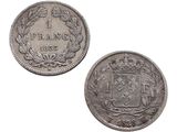 deux pièces d'argent sur lesquelles figure un blason