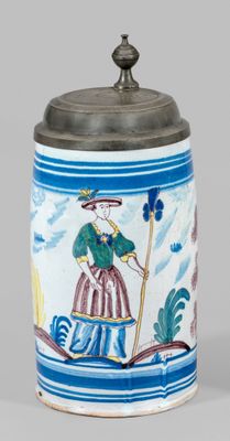 Bois de rose de Bayreuther Fayence. Polychromer Scharffeuerd…