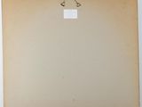an image of a painting on a easel with a piece of paper attached to it