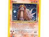 a close up of a pokemon card on a white surface