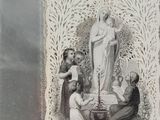 a picture of a religious card with a picture of jesus on it