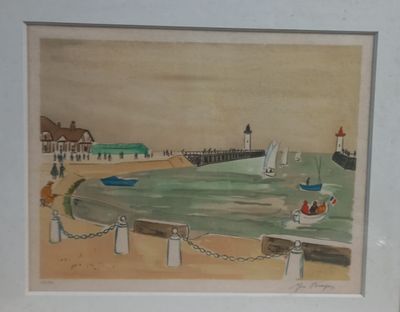 a picture of a picture of a painting of a beach