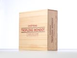 a wooden box with a logo on it that says trofong mondot