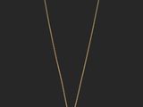 un collier en or orné d'une pièce de monnaie sur fond noir