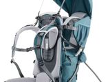 the baby carrier is attached to the back of the child ' s backpack