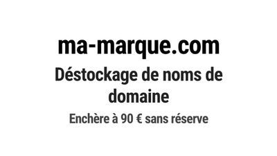 Nom de domaine ma-marque.com. Catégorie: Marketing et public…