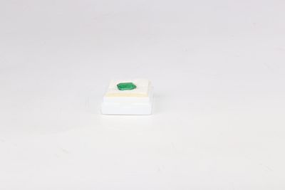 Emeraude rectangulaire verte Poids: 3.