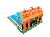 a toy train that is sitting on top of a box